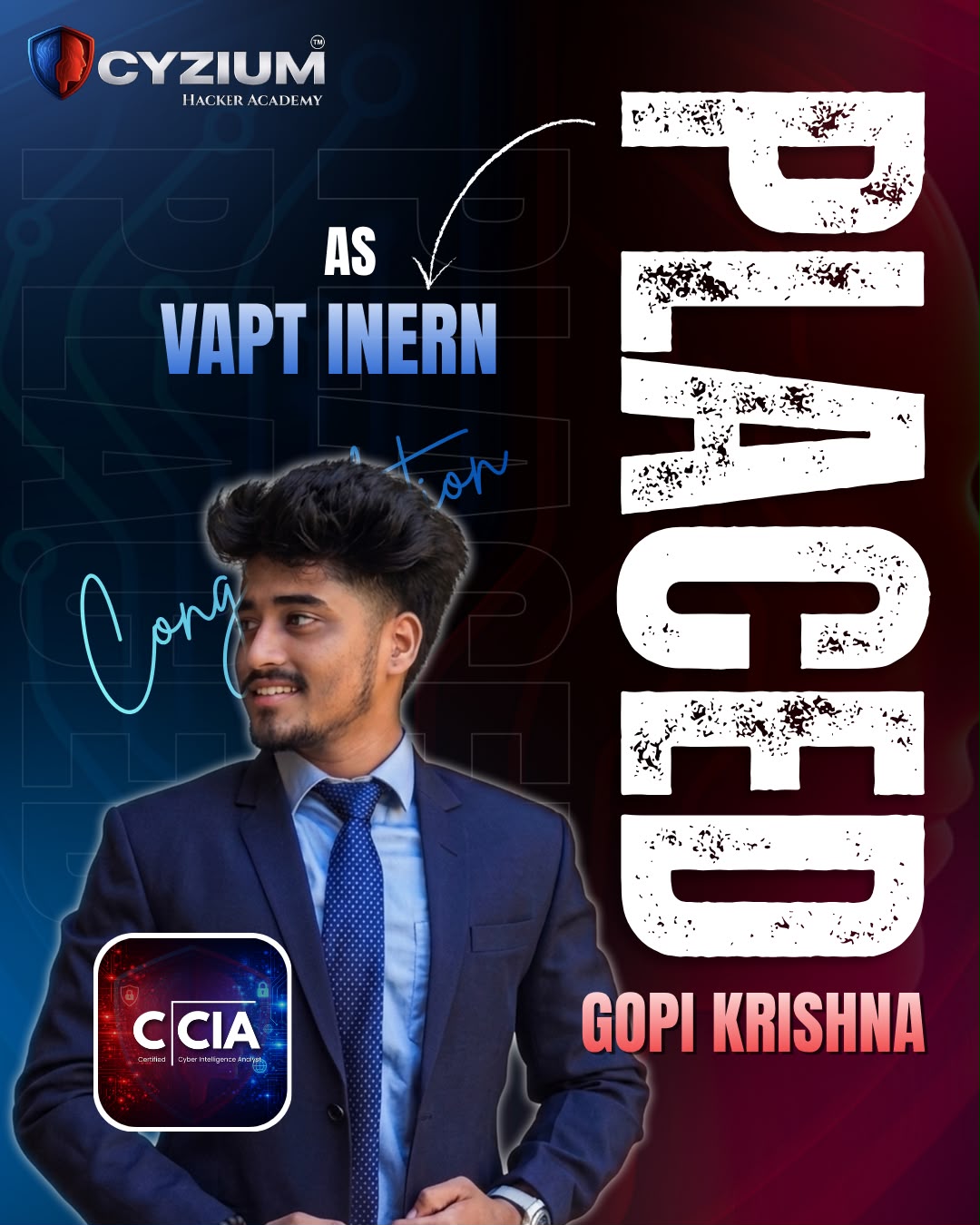Successful placement student