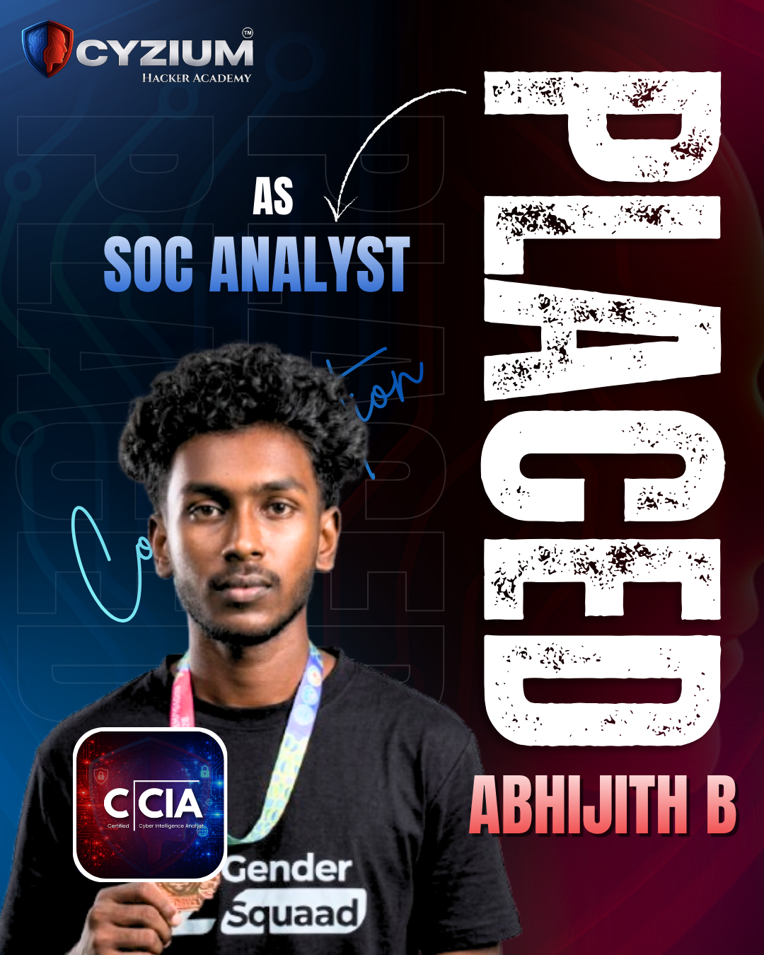 Successful placement student